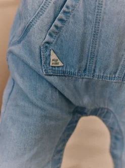 Next Bleu - Ensemble salopette et body en jean bébé (0 mois-2 ans) Outlet