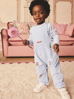 Next Bleu - Ensemble salopette et body bébé en velours côtelé 100% coton Discount