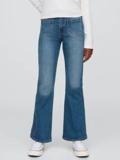 Gap Bleu - Jean évasé taille haute des années 70(5-13ans) Discount