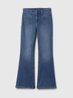 Gap Bleu - Jean évasé taille haute des années 70(5-13ans) Discount