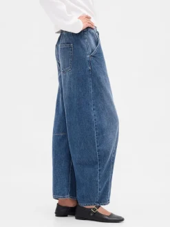 Gap Bleu - Jeansfer à cheval ultra-doux taille moyenne New