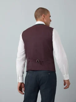 Next Bleu - Gilet de costume à carreaux Hot