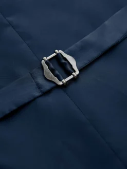 Next Bleu - Gilet de costume en laine Blend texturée Clearance