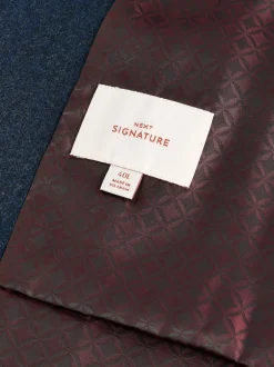 Next Bleu - Gilet de costume en flanelle de laine et cachemire mélangés Signature Zignone Clearance