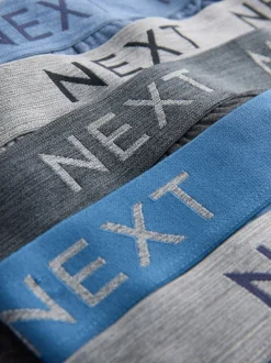 Next Bleu / Gris chiné - Lot de 10 - Slips riches en coton Hot