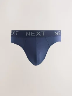 Next Bleu / Gris chiné - Lot de 10 - Slips riches en coton Hot