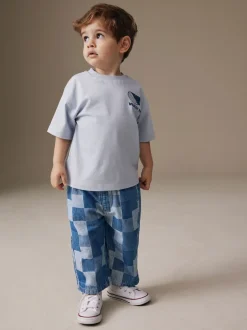 Next Bleu - Jeans à jambe large (3mths-7yrs)