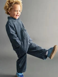 KIDLY by MORI Bleu - KILDY by MORI combinaison en velours côtelé bleu Best