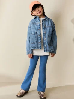 Next - Leggings évasés à côtes (3-16ans) Bleu Online