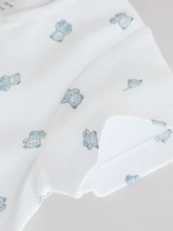 Next Bleu - Lot de 3 barboteuses zippées bidirectionnelles pour bébé (0 mois à 3 ans) Outlet