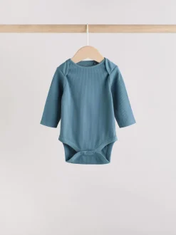 Next Bleu - Lot de 5 bodys à manches longues pour bébé Outlet