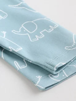 Next Bleu - Lot de 5 bodys à manches longues éléphant bébé Hot