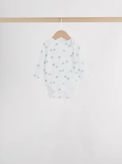 Next Bleu - Lot de 5 bodys à manches longues éléphant bébé Hot