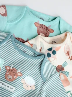 Next Bleu - Lot de 3 bodys Hamish à manches longues Hot