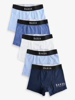 Baker by Ted Baker Bleu - Lot de 5 boxers Clearance