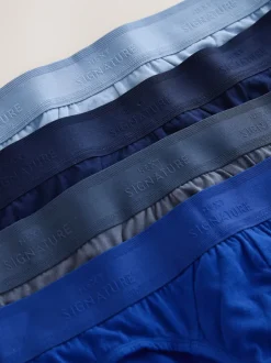 Next Bleu - Lot de 4 boxers Signature Comfort bleus New