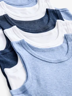 Next - Lot de 5 débardeurs (1.5-16ans) Bleu Clearance