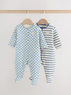 Next Bleu - Lot de 2 dors-bien matelassés pour bébé Outlet