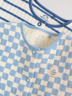 Next Bleu - Lot de 2 dors-bien matelassés pour bébé Outlet