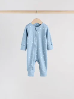Next Bleu - Lot de 4 dors-bien zippés sans pieds pour bébé (0mois3ans)