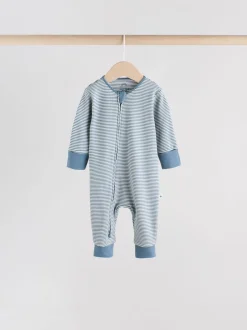 Next Bleu - Lot de 4 dors-bien zippés sans pieds pour bébé (0mois3ans)