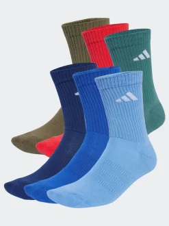 adidas - Lot de 6 paires de chaussettes à logo Bleu