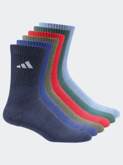 adidas - Lot de 6 paires de chaussettes à logo Bleu