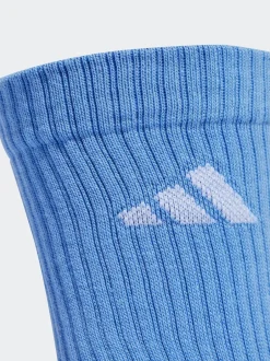adidas - Lot de 6 paires de chaussettes à logo Bleu
