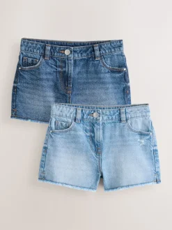 Next Bleu - Lot de 2 shorts Fray (3-16ans) Clearance