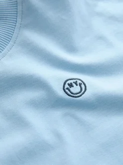 Next Bleu - Lot de 4 T-shirts à Manches courtes avec Logo Graphique sur la Poitrine (3-16ans) Online