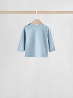 Next Bleu - Lot de 4 t-shirts à manches longues bébé (0mois2ans) Clearance