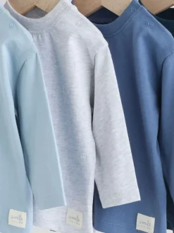 Next Bleu - Lot de 4 t-shirts à manches longues bébé (0mois2ans) Clearance