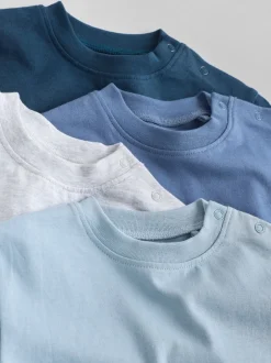 Next Bleu - Lot de 4 t-shirts à manches longues bébé (0mois2ans) Clearance
