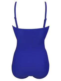 Pour Moi - Maillot de bain Santa Monica gainant au ventre à bretelles amovibles Bleu Outlet