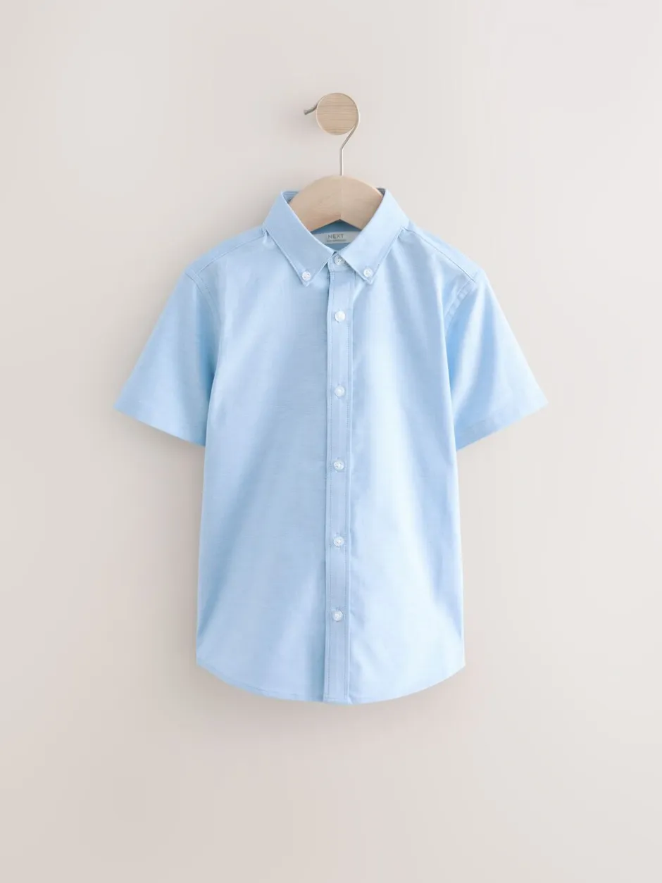 Next Bleu - Manches courtes Coton riche Oxford Chemise (3-16ans) Best