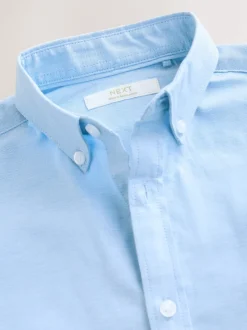 Next Bleu - Manches courtes Coton riche Oxford Chemise (3-16ans) Best