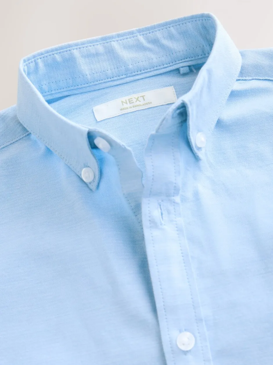 Next Bleu - Manches courtes Coton riche Oxford Chemise (3-16ans) Best