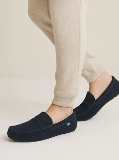 Totes Bleu - Mocassin Isotoner en daim pour homme avec déperlant Sale