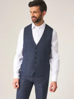 Skopes Bleu - Modèle droit - Veste de costume Double boutonnage Scoop Anello Outlet