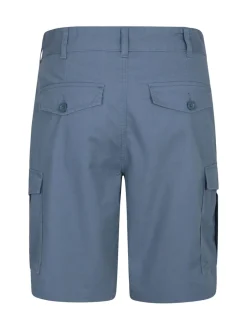 Mountain Warehouse - Mens Lakeside 100% Cotton Cargo Shorts Bleu Sale