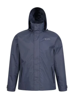 Mountain Warehouse - Mens Fell 3-In-1 Veste résistante à l'eau Bleu Outlet