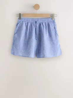 Next Bleu - N. Premium Shorts en 100% lin Sale