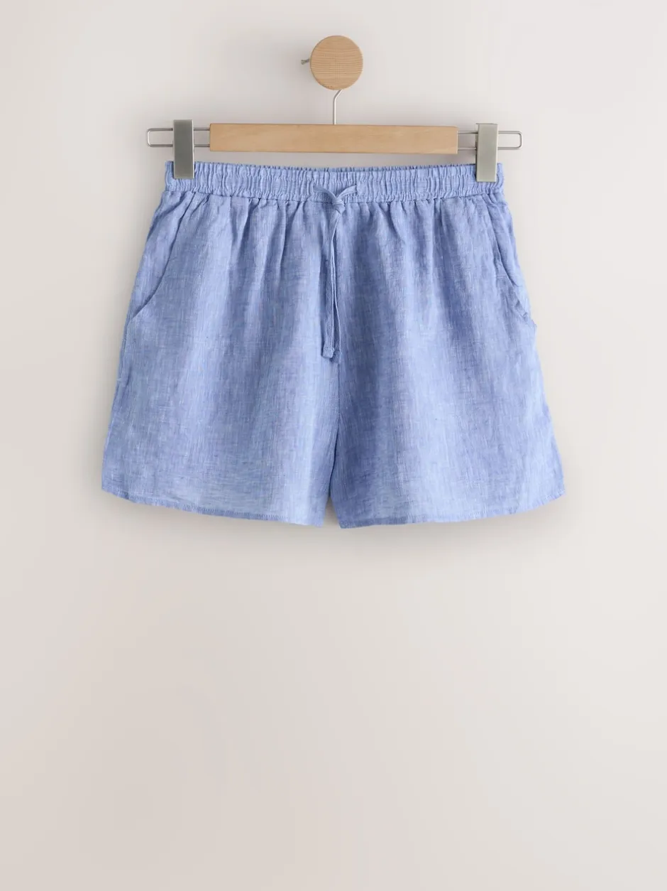 Next Bleu - N. Premium Shorts en 100% lin Sale