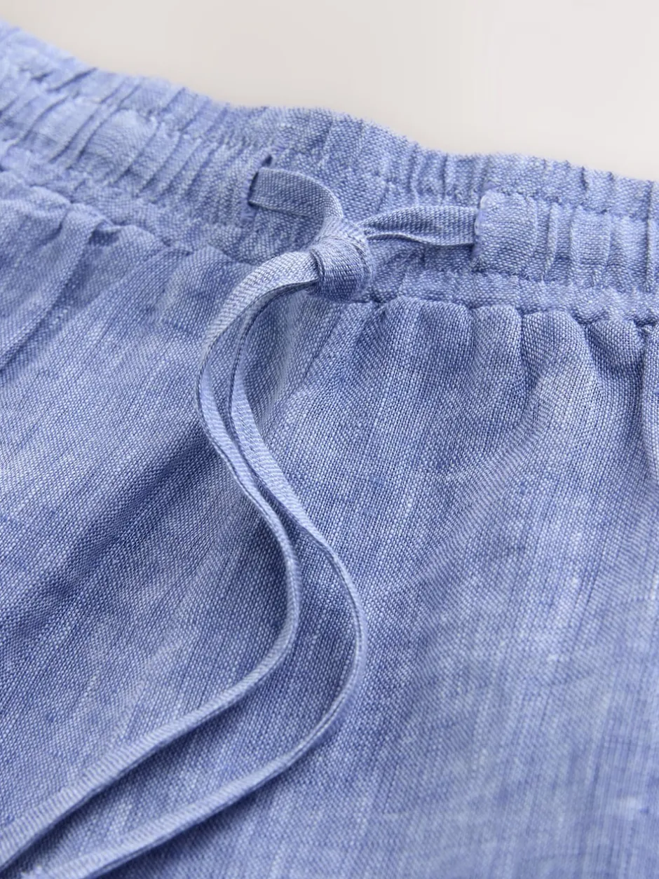 Next Bleu - N. Premium Shorts en 100% lin Sale