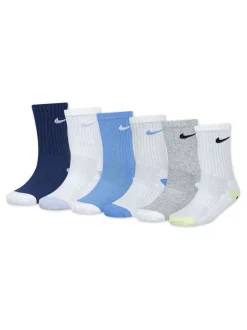 Nike Bleu - Lot de 6 paires de chaussettes à talons smiley Discount
