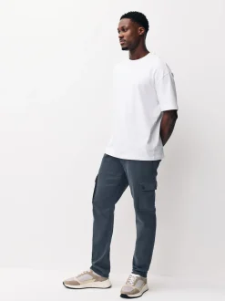 Next Bleu - Pantalon cargo coupe ajustée Motionflex stretch New