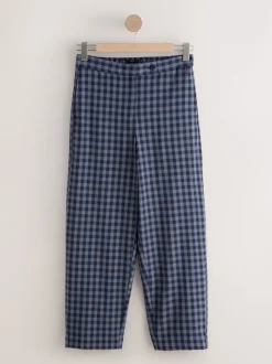 Next Bleu - Pantalon coupe ballon vichy Online