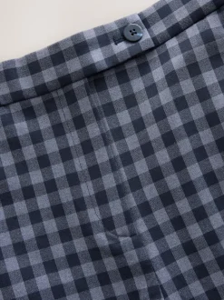 Next Bleu - Pantalon coupe ballon vichy Online