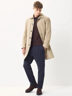 Next Bleu - Pantalons chinos extensibles plissés simples Sale