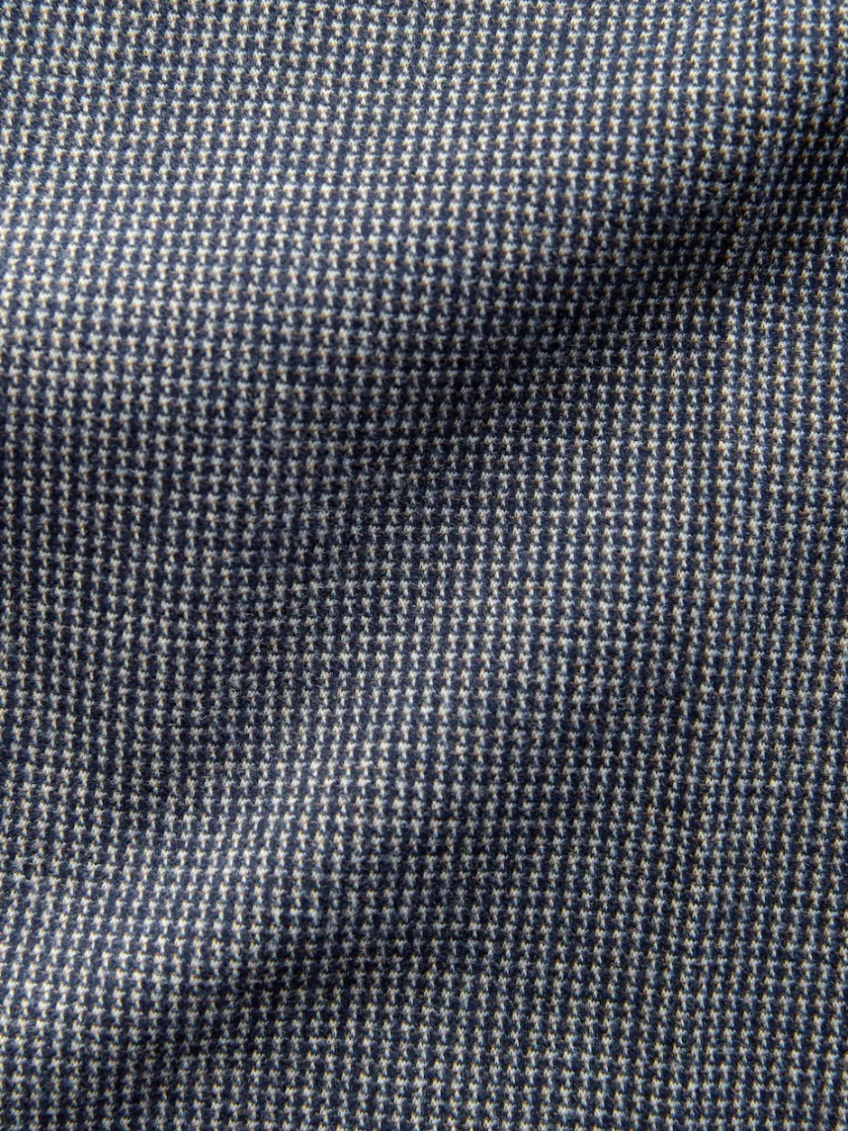 Next Bleu - Pantalons Coupe ajustée texturés à dos élastique extensible Clearance